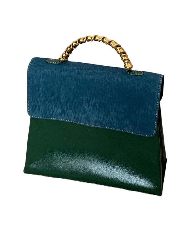 Fashion Green Durable Calf Leather Micro Bag - Image 5