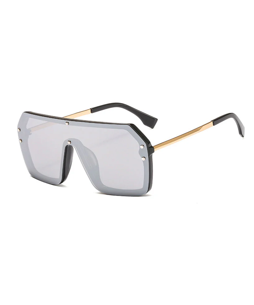 Fashion Grey Cozy Big Frame Sunglasses - Image 4
