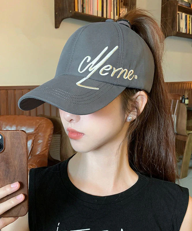 Fashion Khaki Graphic Embroideried Baseball Cap Hat - Image 3