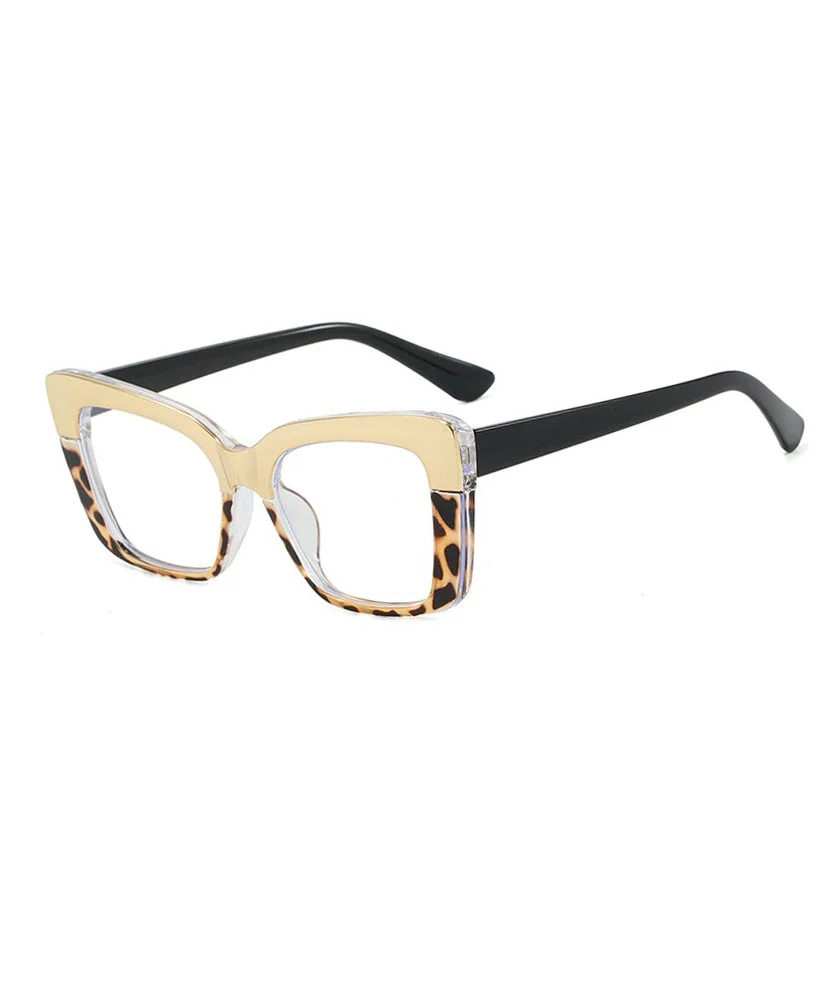 Fashionable Square Colorblock Blocked Flat Mirror - Image 4
