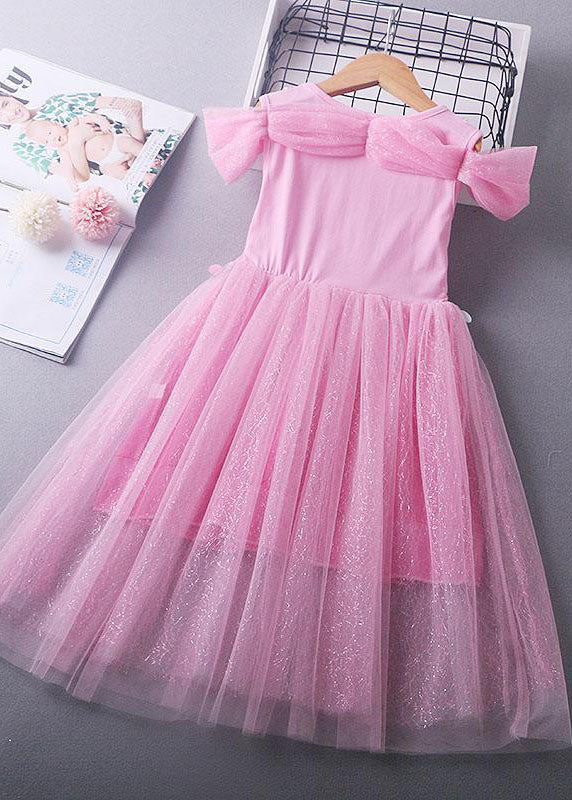 Fine Blue Sequins Wrinkled Patchwork Tulle Kids Girls Princess Dress Summer - Image 5