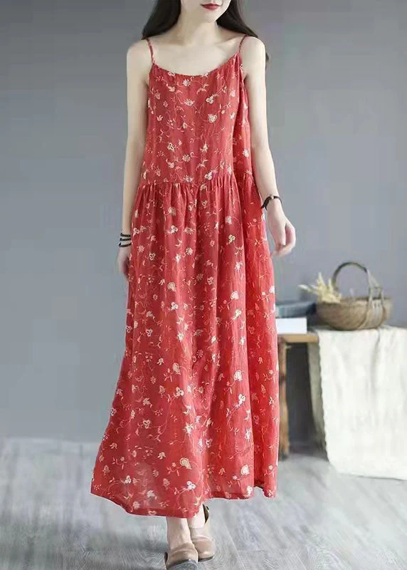 French Black Geometry print cotton clothes Spaghetti Strap Dresses summer Dresses - Image 3