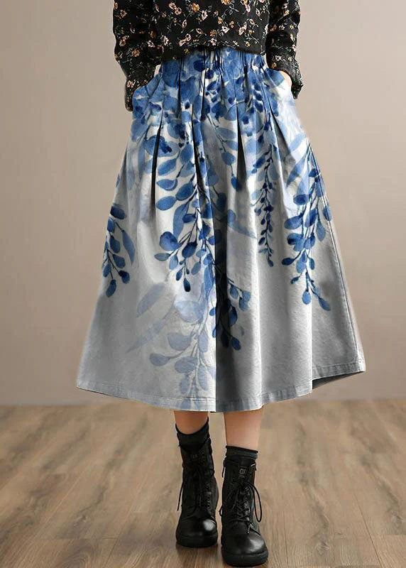 French Red Geometry Clothes For Women Elastic Waist Art Spring Dresses - Image 8