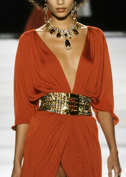 French Red Exra Large Hem Side Open Chiffon Evening Dresses Summer - Image 2