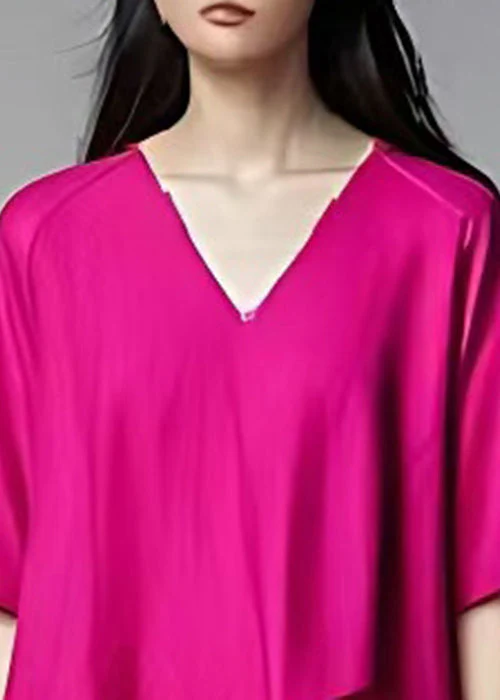French Rose Oversized Patchwork Tulle Long Dress Summer - Image 2