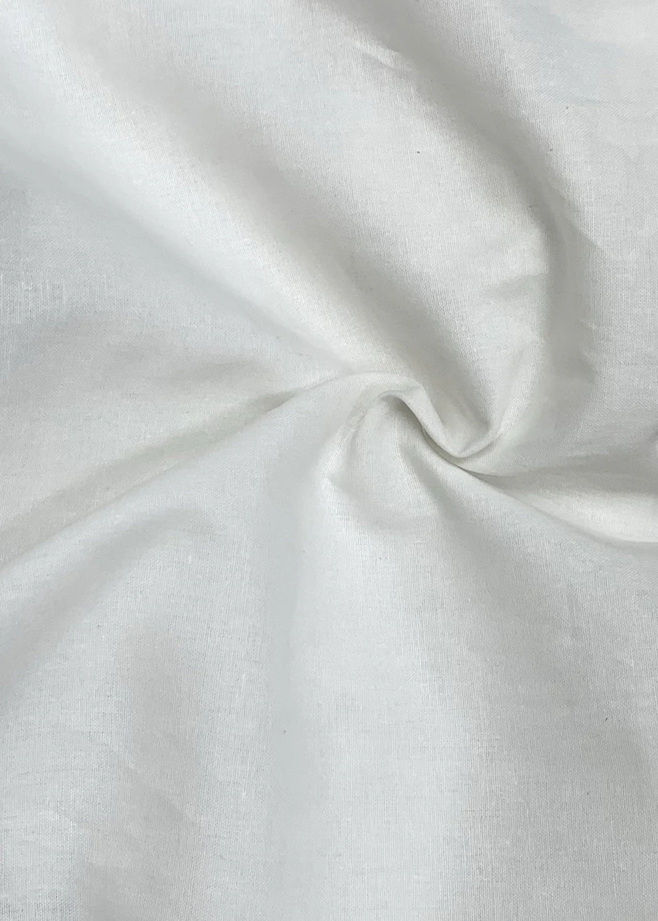 French White Asymmetrical Solid Cotton Mid Dress Bracelet Sleeve - Image 3