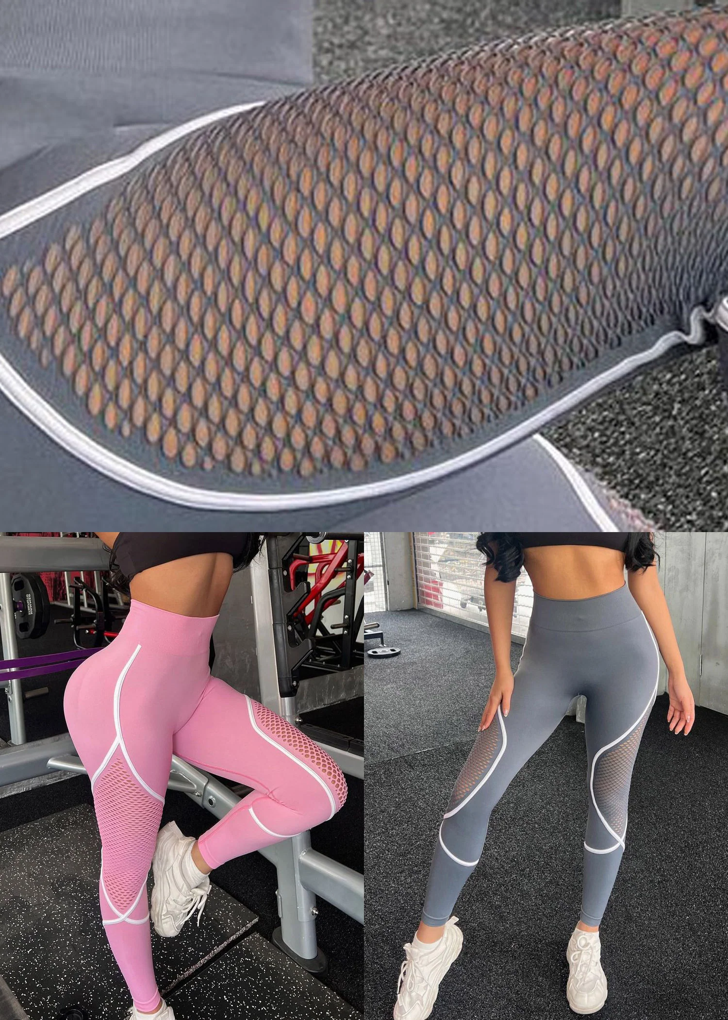 Grey Butt Scrunch Capri Running Leggings - Image 5