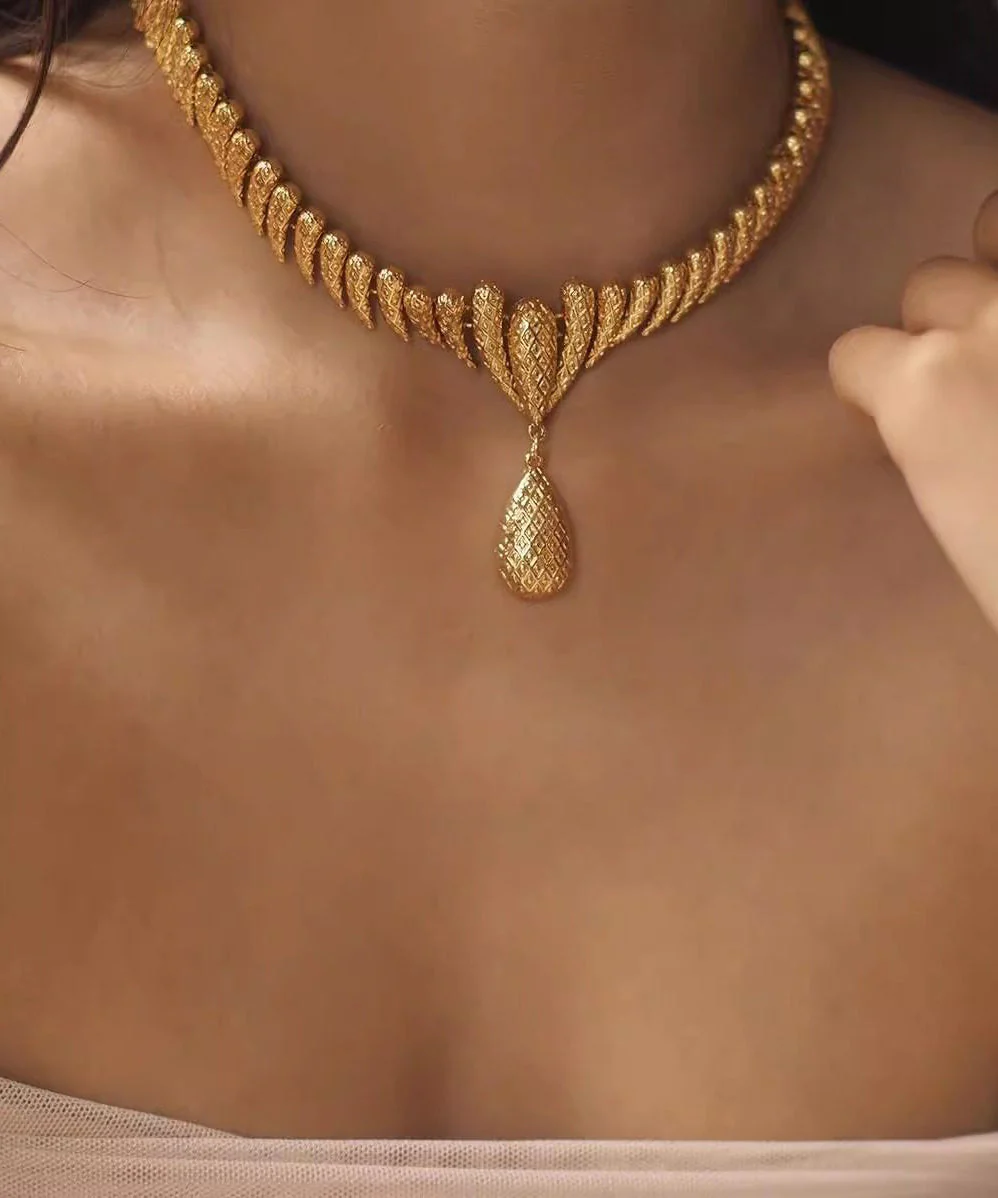 Handmade Golden High Quality Copper Choker