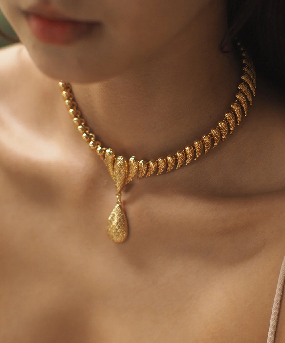 Handmade Golden High Quality Copper Choker - Image 5