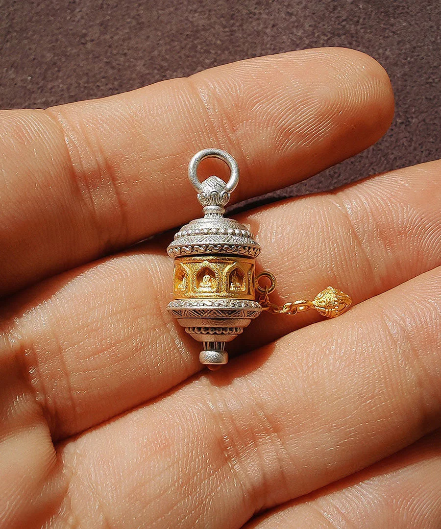 Handmade Original Design Silver Gilding Eight Guardian Pendant Necklace - Image 3