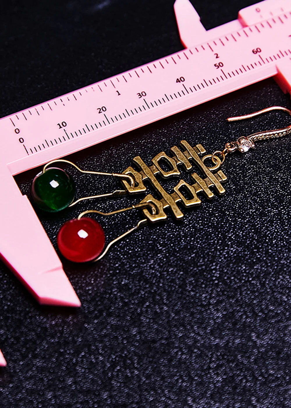 Handmade XI Wedding Copper Tassels Drop Earrings - Image 5