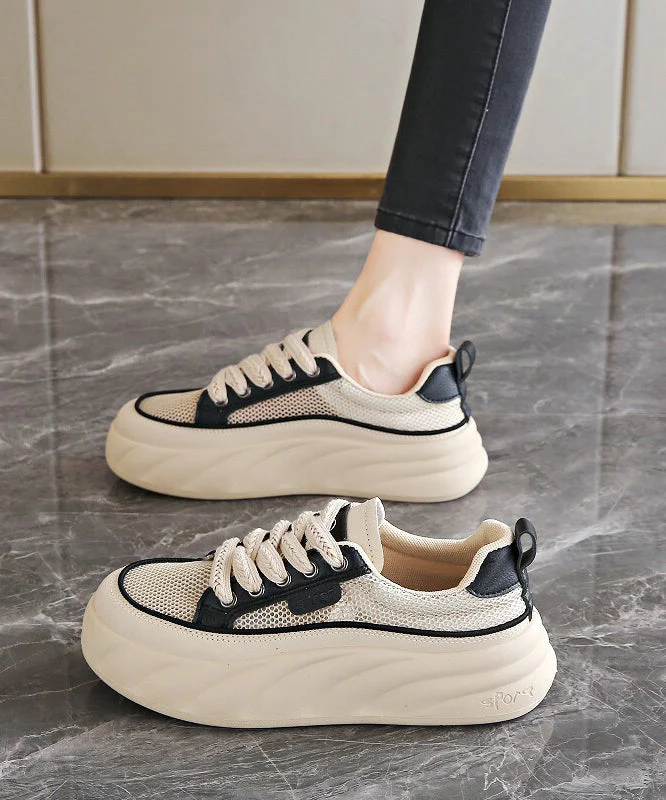 Hollow Out Tulle Fabric Flat Shoes For Women Flats - Image 3