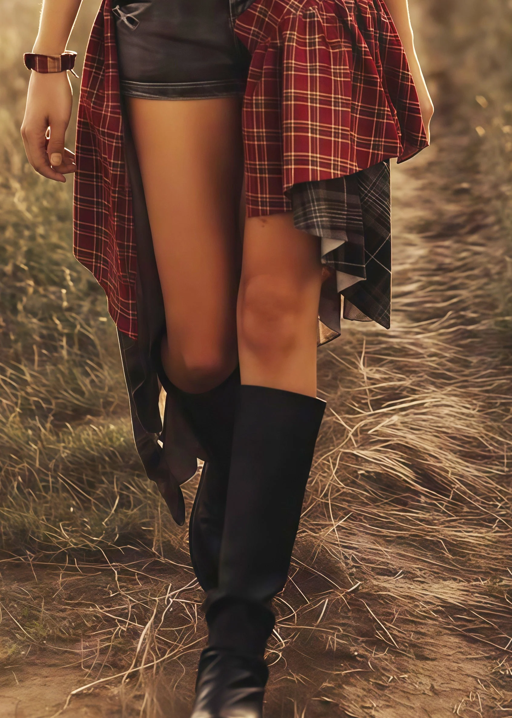 Italian Black Asymmetrical Patchwork Denim Shorts Skirt Summer - Image 4