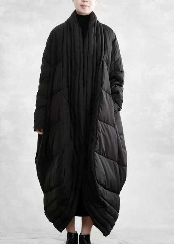 Italian Black Oversized Duck Down Down Jacket Winter - Image 3