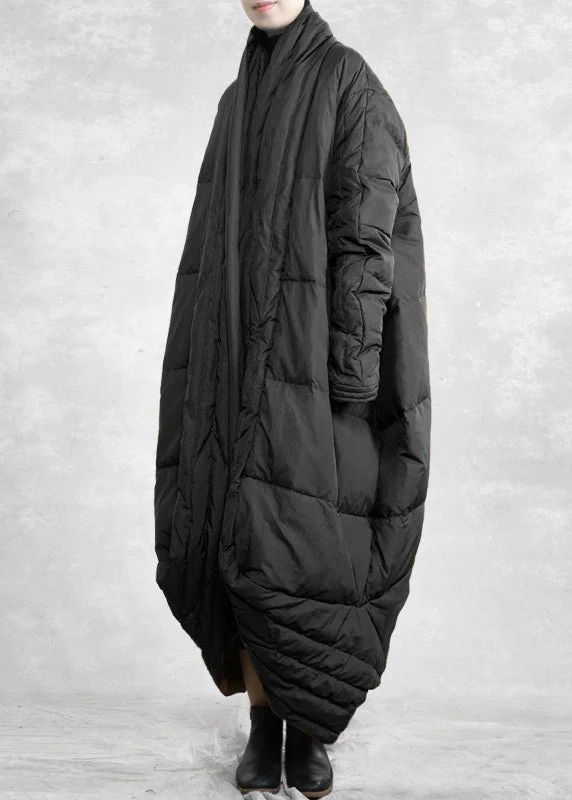 Italian Black Oversized Duck Down Down Jacket Winter - Image 4