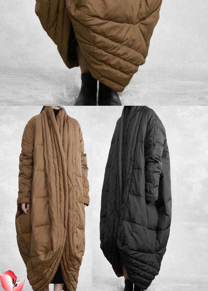 Italian Black Oversized Duck Down Down Jacket Winter - Image 5