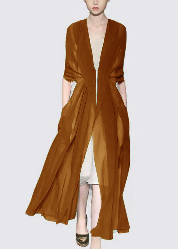 Italian Elegant Black Silk Dress Long Sleeves - Image 9