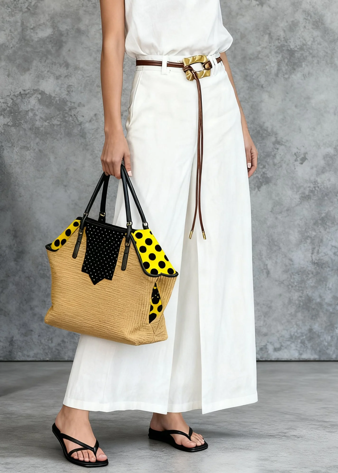 Italian White Peter Pan Collar Tops And Side Open Skirts Linen Two Pieces Set Summer - Image 4