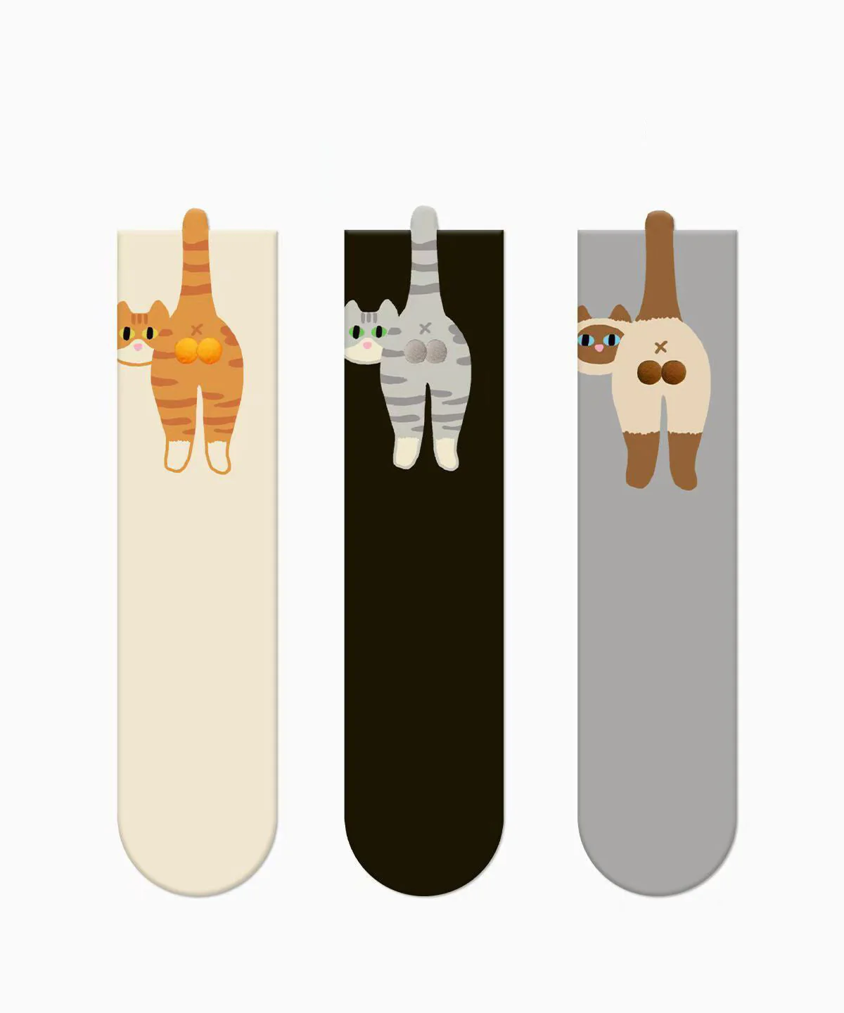 Japanese Style Cartoon Cute Cat Combed Cotton Mid Calf Socks - Image 5