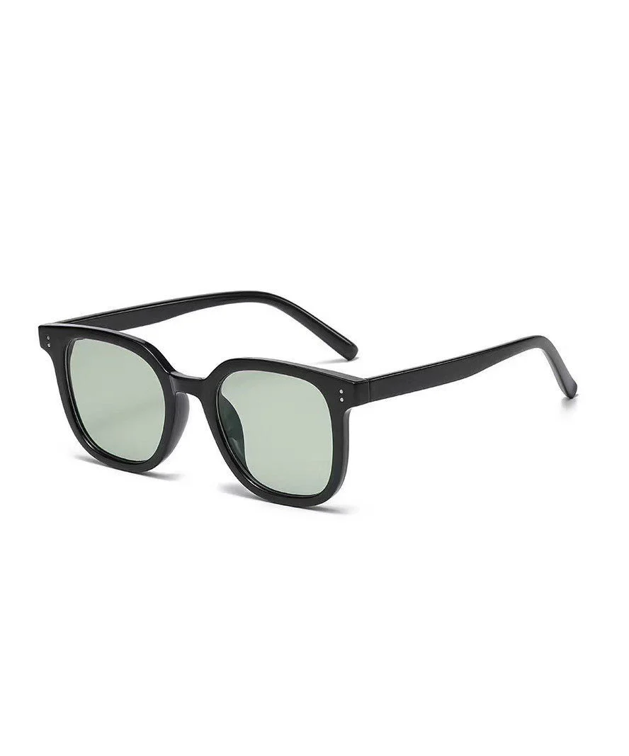 Korean Style Yellow Square Versatile Sunglasses - Image 4