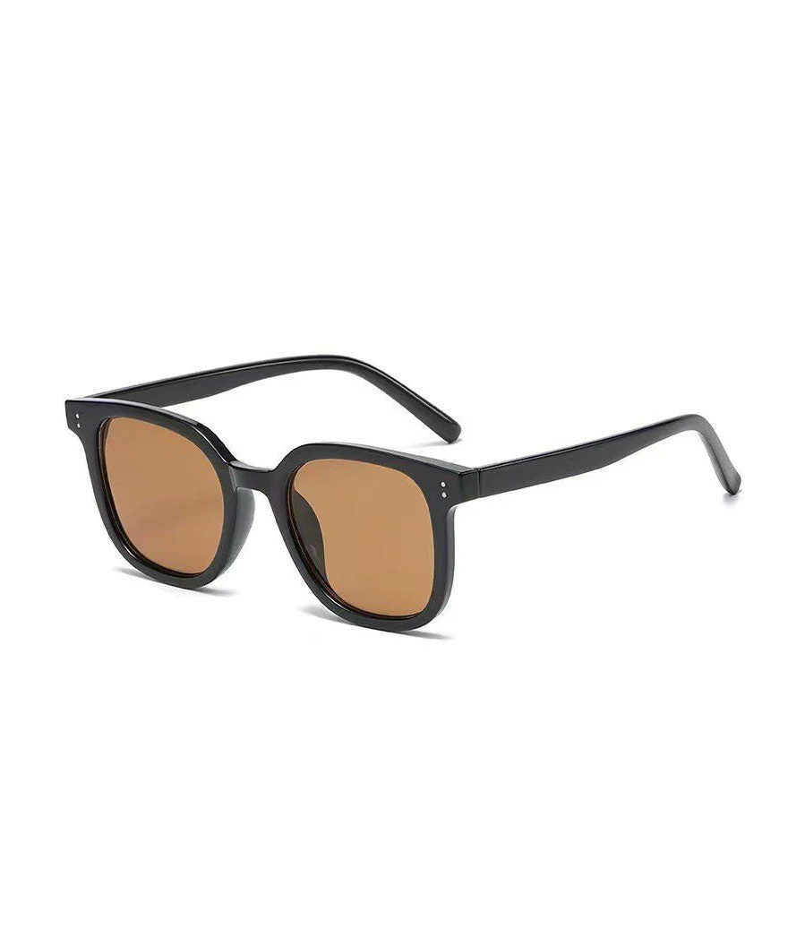 Korean Style Yellow Square Versatile Sunglasses - Image 5