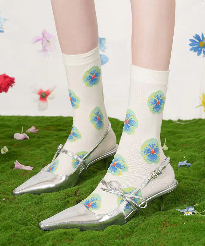 Korean Version Cartoon Cute Jacquard Crew Socks - Image 2