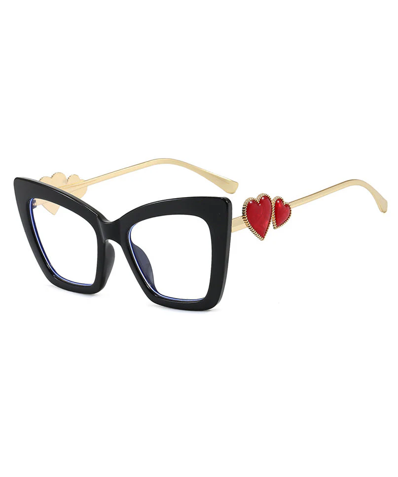 Ladies' Fashion Red Heart Square Flat Mirror - Image 5