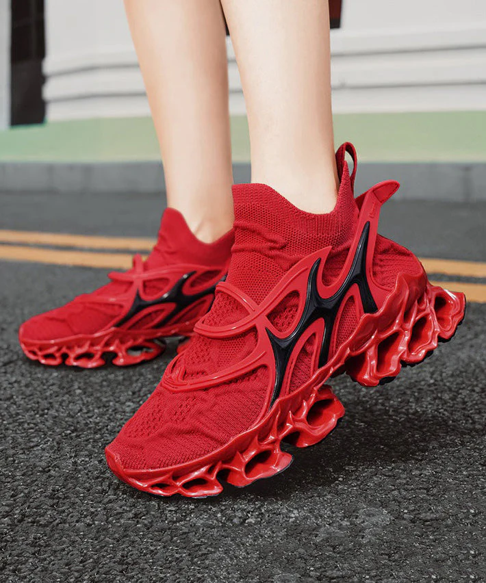 Leisure Blue Mesh Breathable Sports Shoes - Image 2