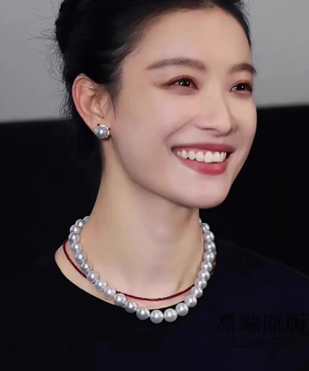 Light Luxury Imitation Natural Seawater Extreme White Pearl Alloy Necklace - Image 2