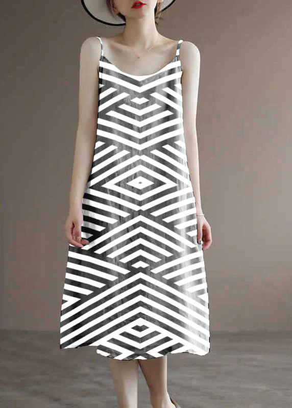 Linen Colour Spaghetti Strap Solid Dress Sleeveless - Image 6