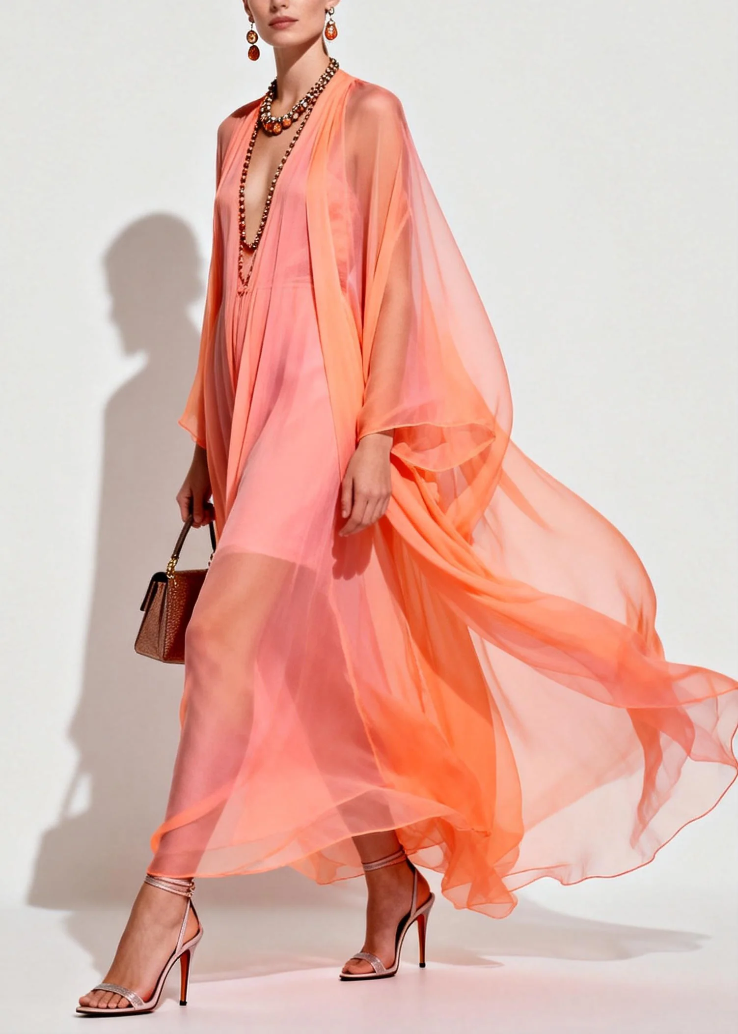 Modern V Neck Patchwork Chiffon Women Sets 2 Pieces Summer - Image 5