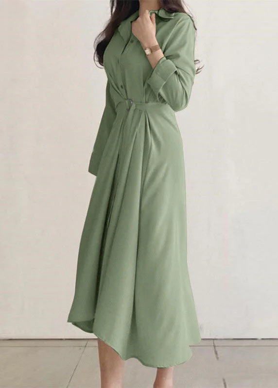 Natural Apricot Peter Pan Collar Wrinkled Patchwork Cotton Dresses Spring - Image 4