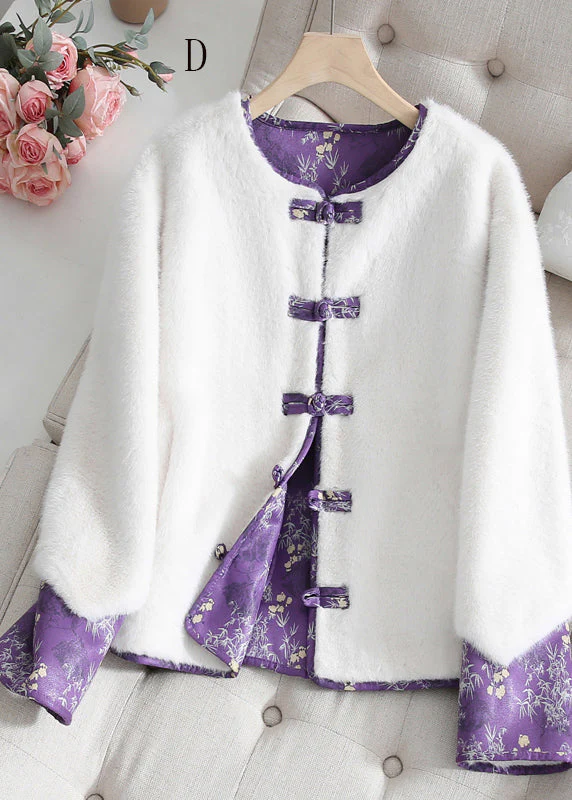 New Chinese Style Mink Velvet Wear On Both Sides Short Coat - Image 4