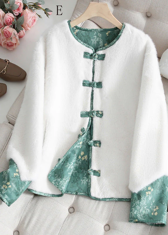 New Chinese Style Mink Velvet Wear On Both Sides Short Coat - Image 5