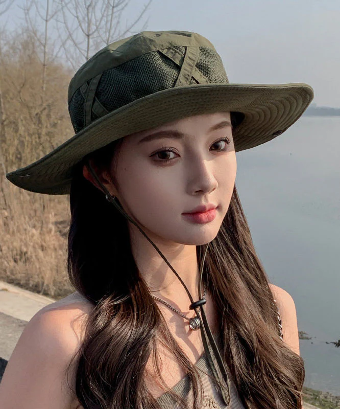 New Coffee Large Eaved Outdoor Breathable Bucket Hat - Image 4