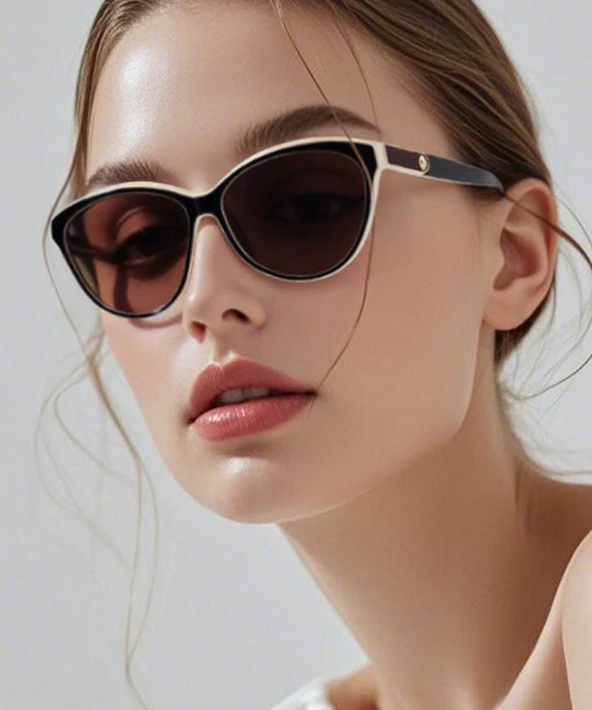 New Korean Style Fashion Beige Coffee Polarized Sunglasses - Image 2
