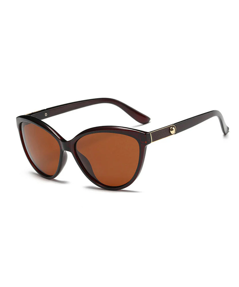 New Korean Style Fashion Beige Coffee Polarized Sunglasses - Image 3