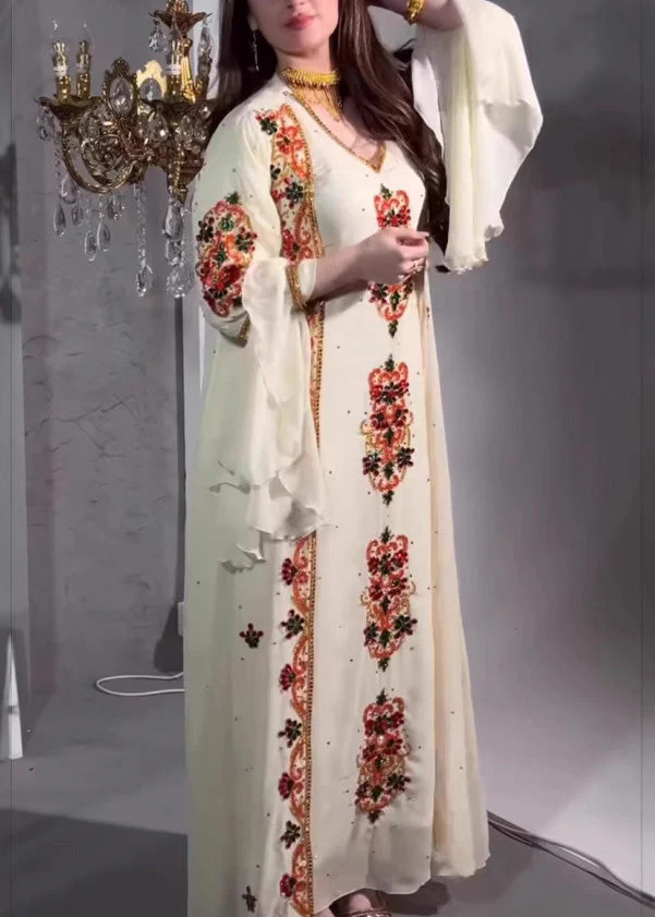 New Style Black Embroidered Robe Dress Two Pieces Set Summer - Image 4