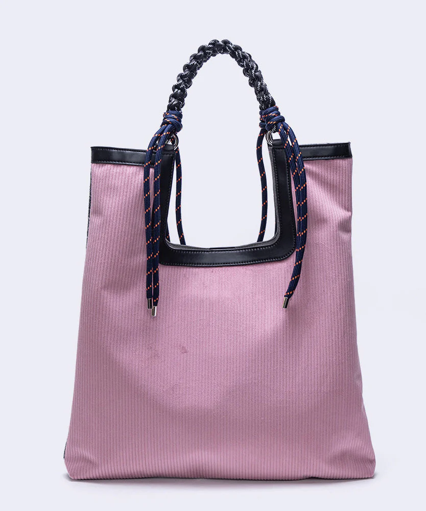 New Yellow Corduroy Large Capacity Shoulder Bag - Image 4