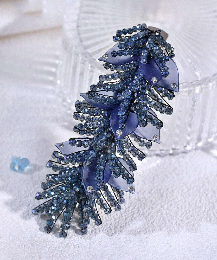Novelty Royal Blue Alloy Crystal Zircon Hairpin - Image 2
