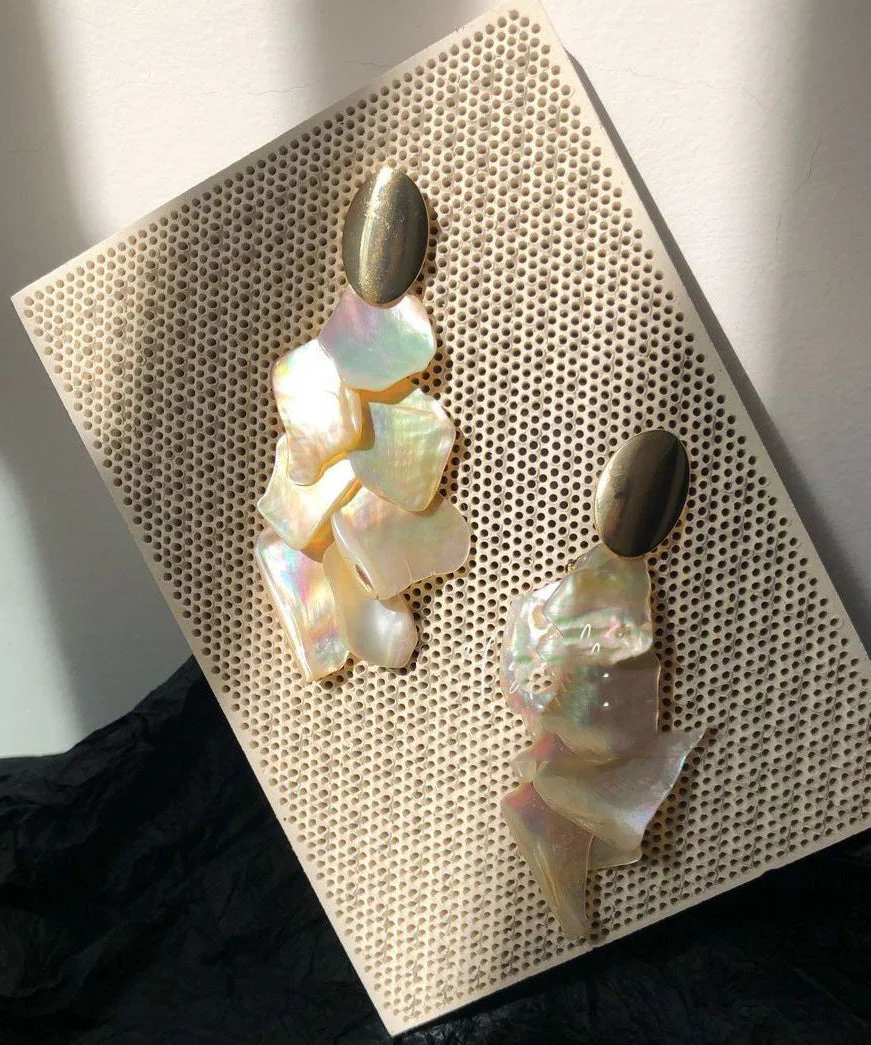 Original Design Alloy Shell Asymmetrical Drop Earrings - Image 5