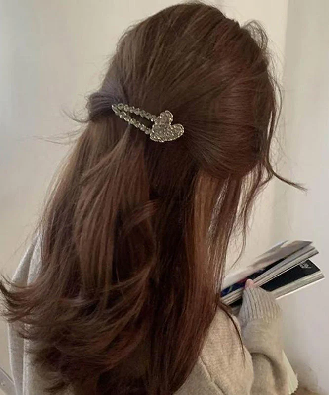 Original Design Pearl Alloy Love Hairpin - Image 4