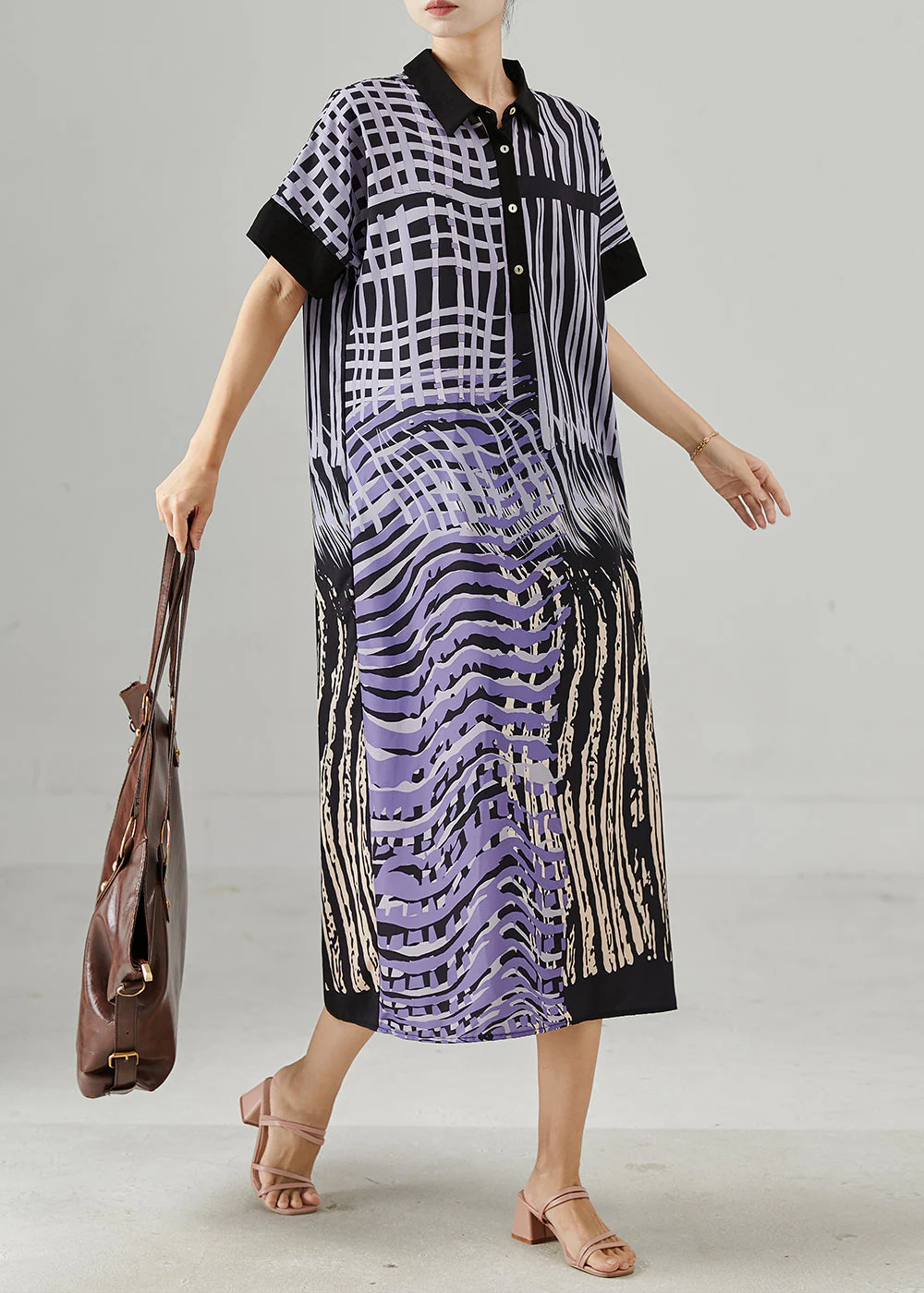 Original Design Print Chiffon Day Dress Summer - Image 3