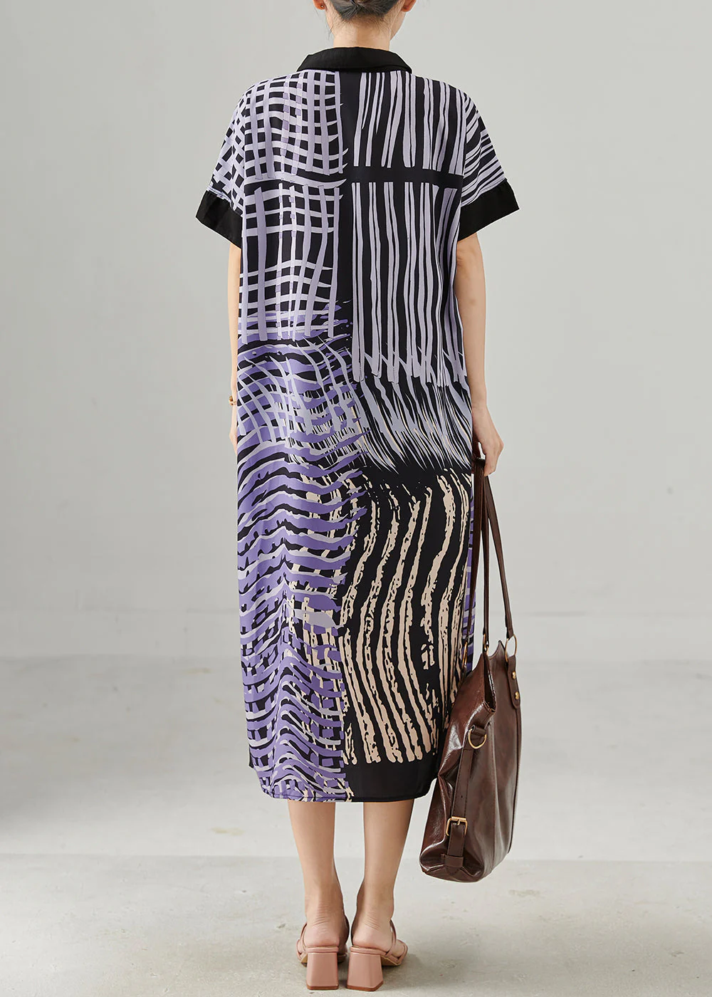 Original Design Print Chiffon Day Dress Summer - Image 4