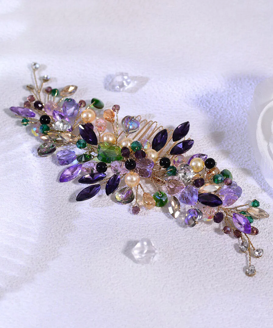 Original Design Rainbow Weave Crystal Hairpin - Image 4