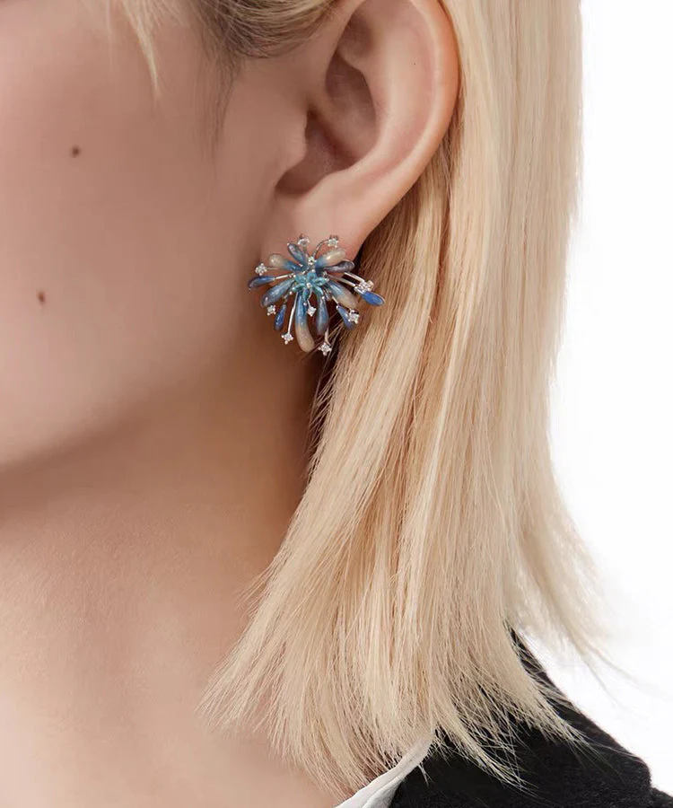 Original Design Star Gradient Fireworks Earrings - Image 2