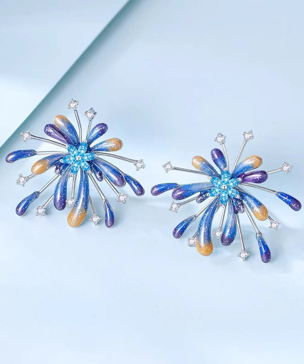 Original Design Star Gradient Fireworks Earrings - Image 4