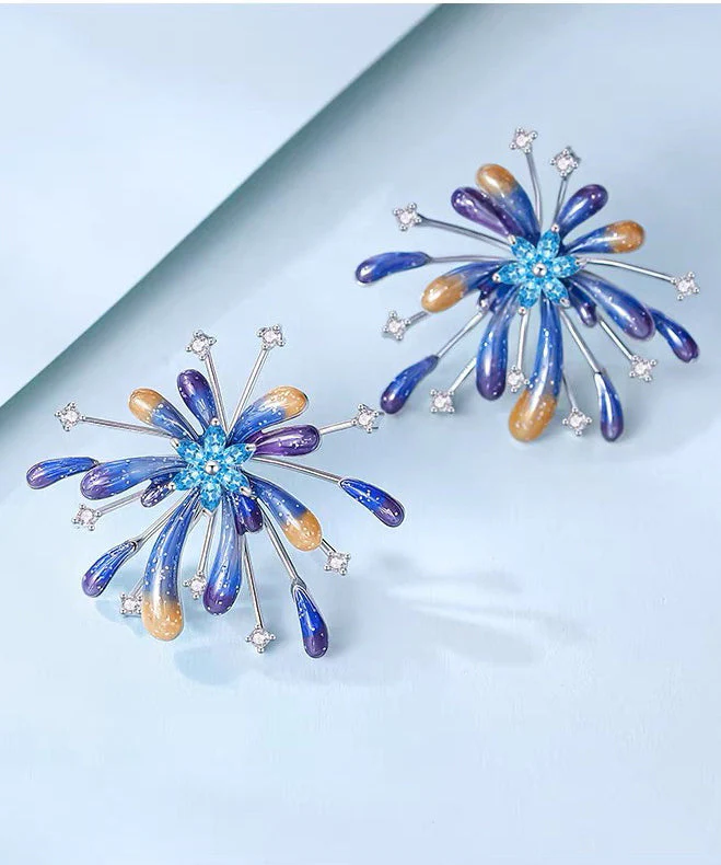 Original Design Star Gradient Fireworks Earrings - Image 5