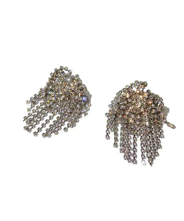 Original Design Tassel Zircon Stud Earrings - Image 5