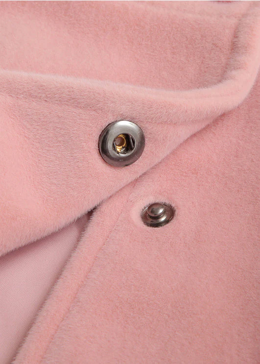 Pink Button Thick Girls Two Pieces Set Tops And Waistcoat Dress Long Sleeve - Image 5